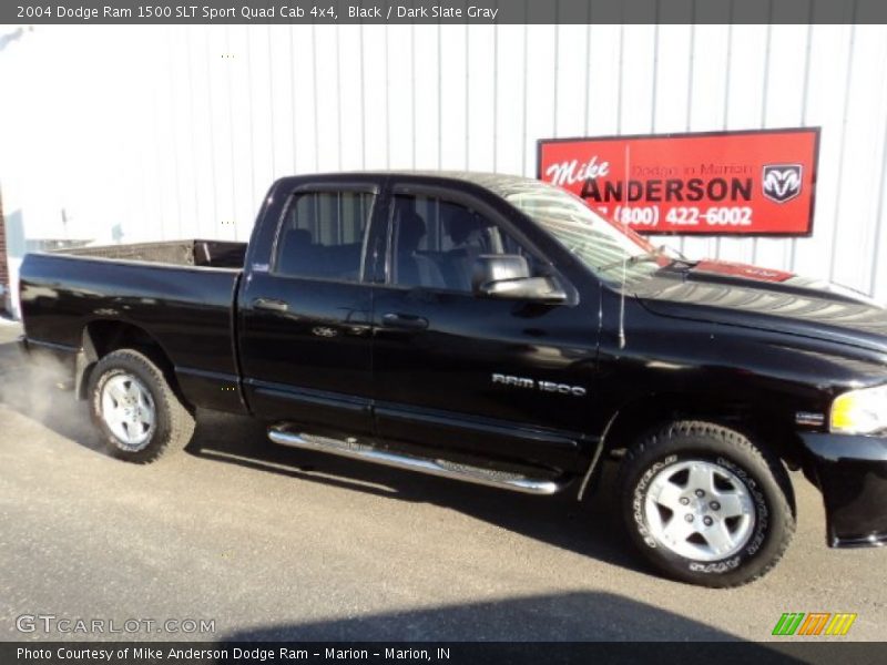 Black / Dark Slate Gray 2004 Dodge Ram 1500 SLT Sport Quad Cab 4x4