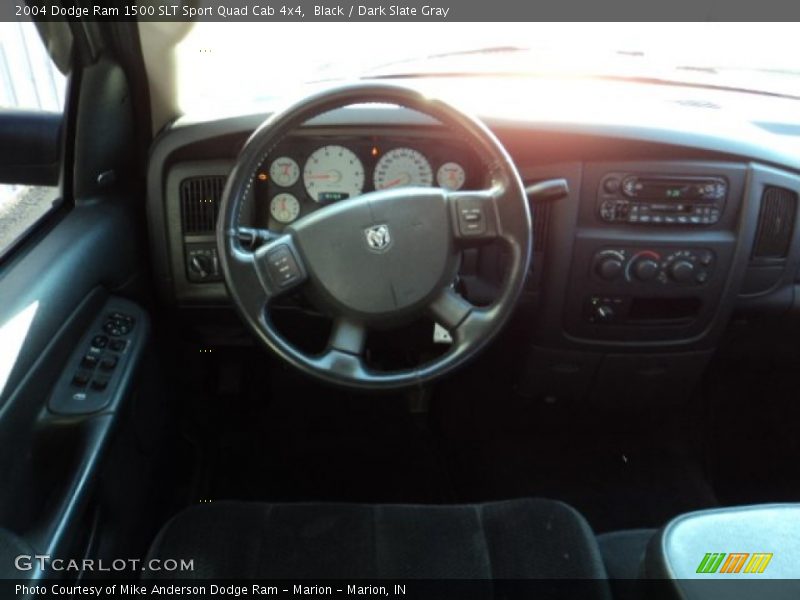Black / Dark Slate Gray 2004 Dodge Ram 1500 SLT Sport Quad Cab 4x4