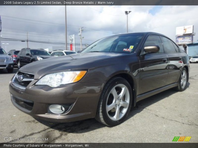 Deep Bronze Metallic / Warm Ivory 2008 Subaru Legacy 2.5i Limited Sedan