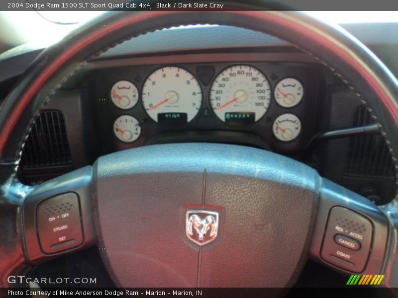 Black / Dark Slate Gray 2004 Dodge Ram 1500 SLT Sport Quad Cab 4x4