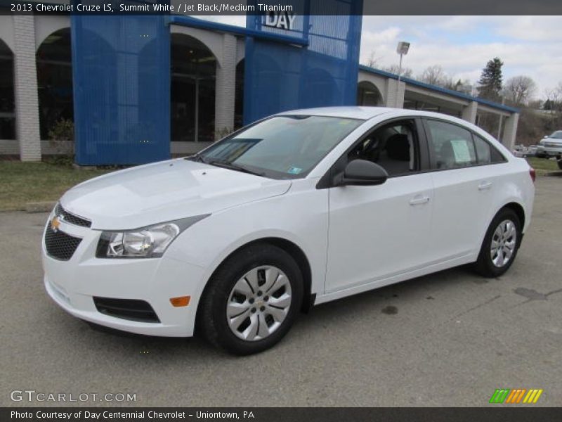 Summit White / Jet Black/Medium Titanium 2013 Chevrolet Cruze LS