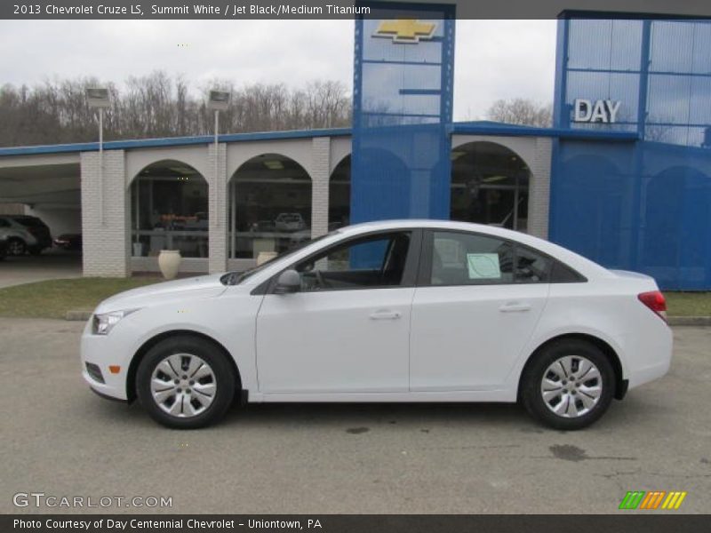 Summit White / Jet Black/Medium Titanium 2013 Chevrolet Cruze LS