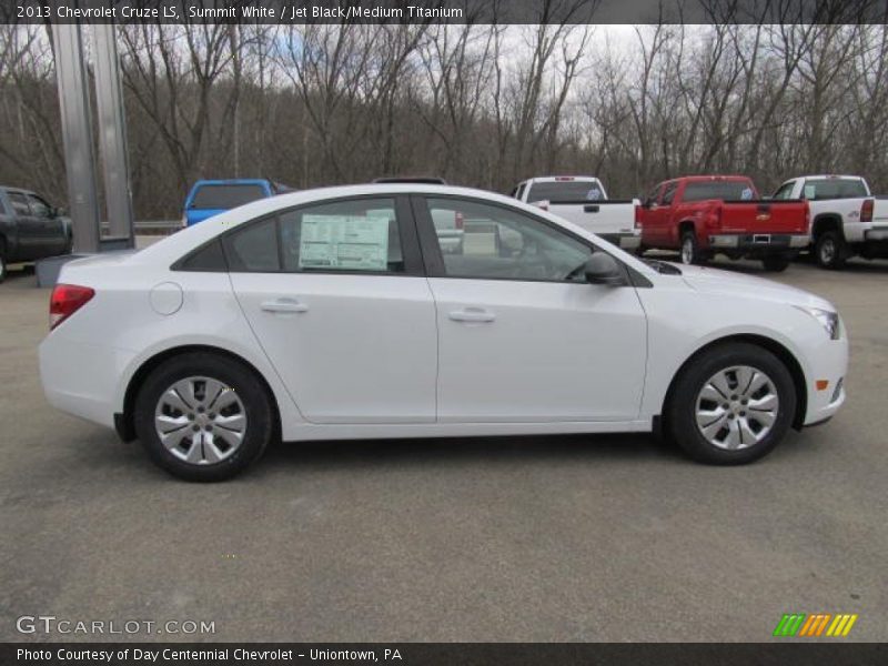 Summit White / Jet Black/Medium Titanium 2013 Chevrolet Cruze LS