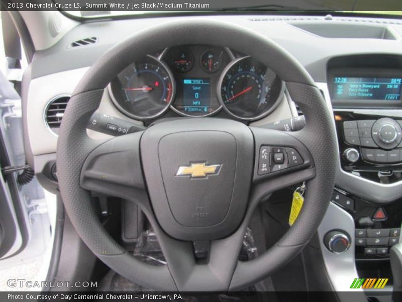 Summit White / Jet Black/Medium Titanium 2013 Chevrolet Cruze LS
