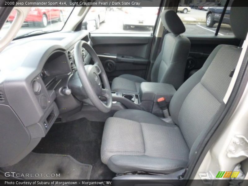 Light Graystone Pearl / Dark Slate Gray 2008 Jeep Commander Sport 4x4