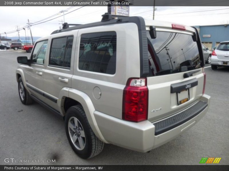 Light Graystone Pearl / Dark Slate Gray 2008 Jeep Commander Sport 4x4