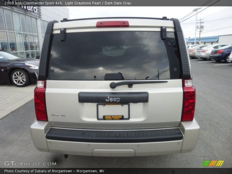 Light Graystone Pearl / Dark Slate Gray 2008 Jeep Commander Sport 4x4