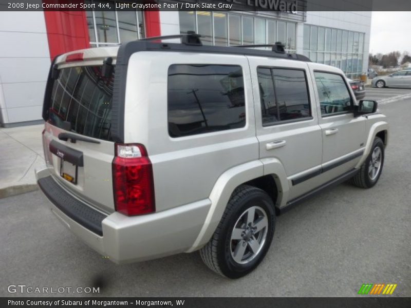 Light Graystone Pearl / Dark Slate Gray 2008 Jeep Commander Sport 4x4