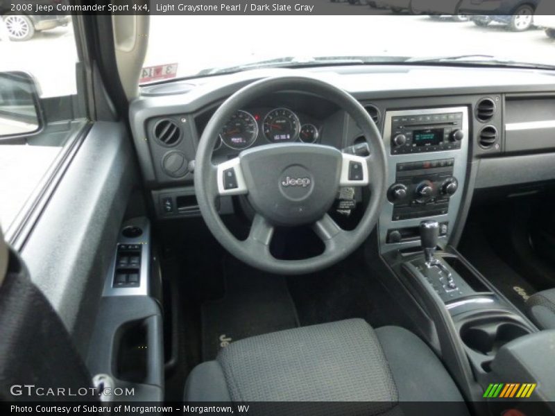 Light Graystone Pearl / Dark Slate Gray 2008 Jeep Commander Sport 4x4