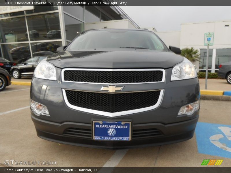 Cyber Gray Metallic / Dark Gray/Light Gray 2010 Chevrolet Traverse LS