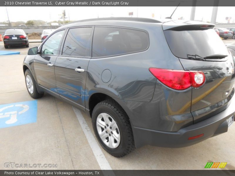 Cyber Gray Metallic / Dark Gray/Light Gray 2010 Chevrolet Traverse LS