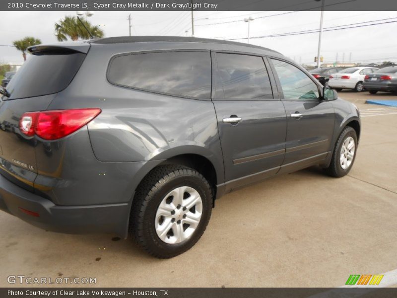 Cyber Gray Metallic / Dark Gray/Light Gray 2010 Chevrolet Traverse LS