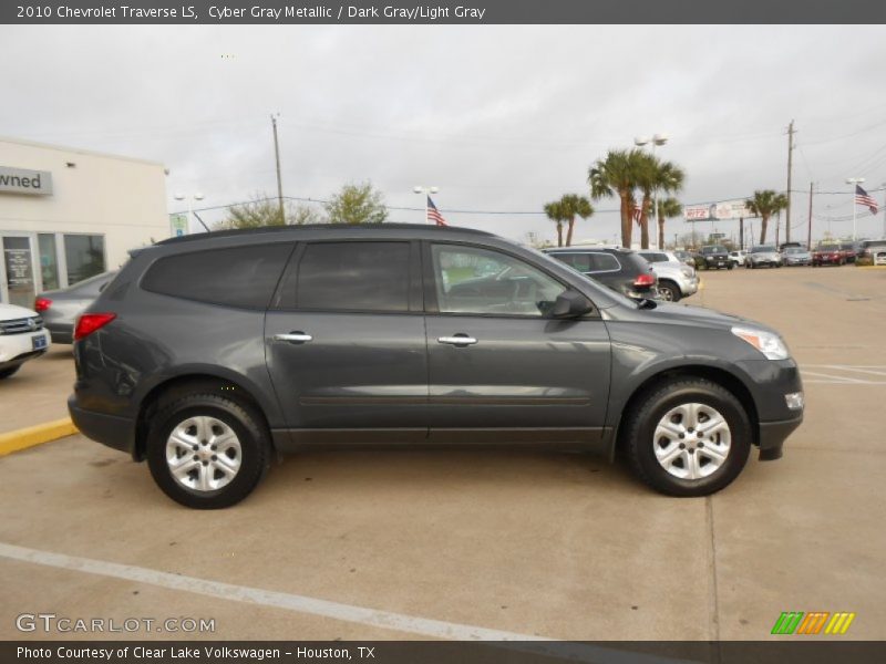 Cyber Gray Metallic / Dark Gray/Light Gray 2010 Chevrolet Traverse LS