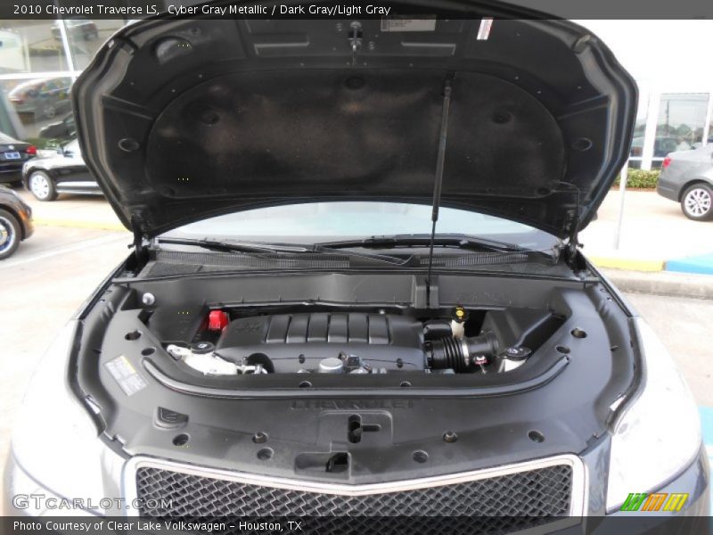 Cyber Gray Metallic / Dark Gray/Light Gray 2010 Chevrolet Traverse LS