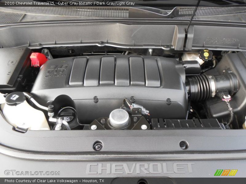 Cyber Gray Metallic / Dark Gray/Light Gray 2010 Chevrolet Traverse LS