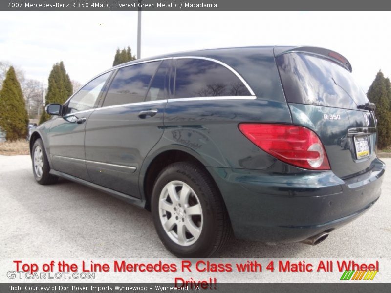 Everest Green Metallic / Macadamia 2007 Mercedes-Benz R 350 4Matic