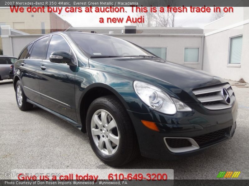 Everest Green Metallic / Macadamia 2007 Mercedes-Benz R 350 4Matic