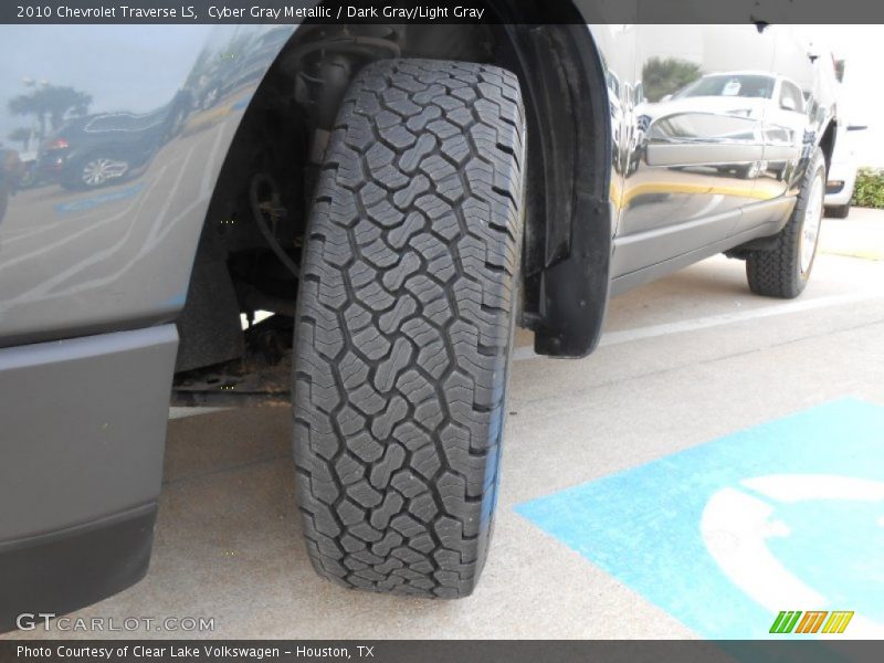 Cyber Gray Metallic / Dark Gray/Light Gray 2010 Chevrolet Traverse LS