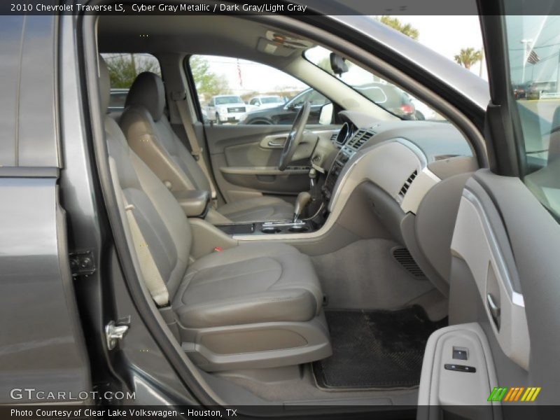 Cyber Gray Metallic / Dark Gray/Light Gray 2010 Chevrolet Traverse LS