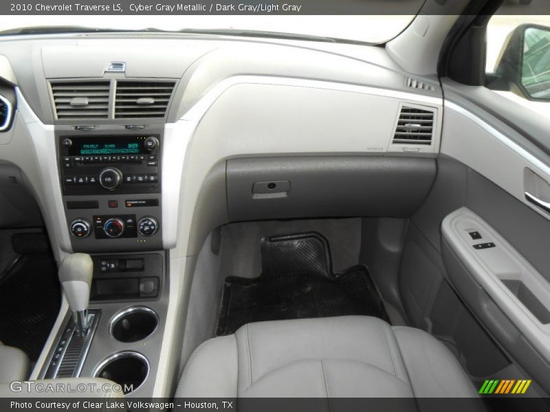 Cyber Gray Metallic / Dark Gray/Light Gray 2010 Chevrolet Traverse LS