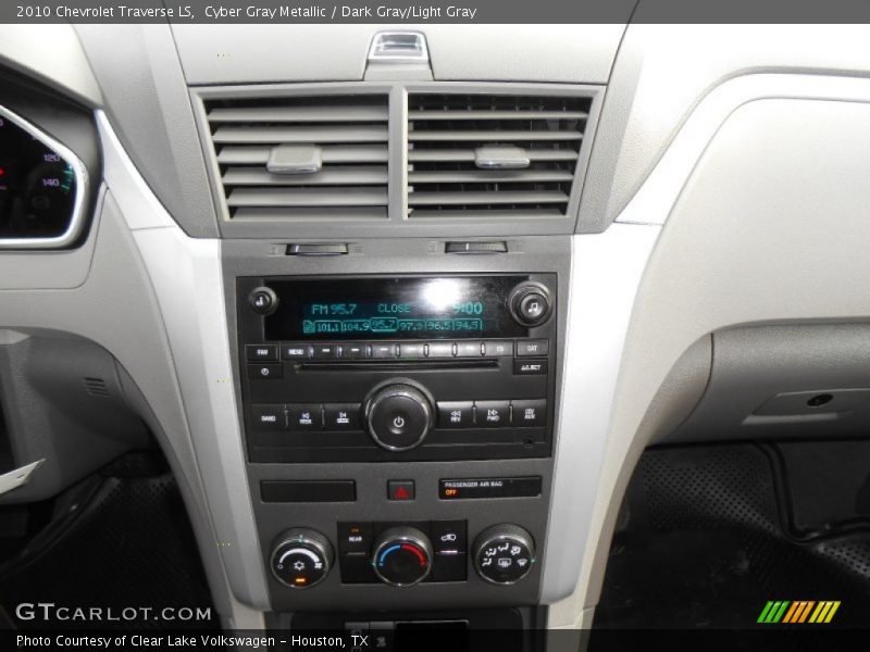 Cyber Gray Metallic / Dark Gray/Light Gray 2010 Chevrolet Traverse LS