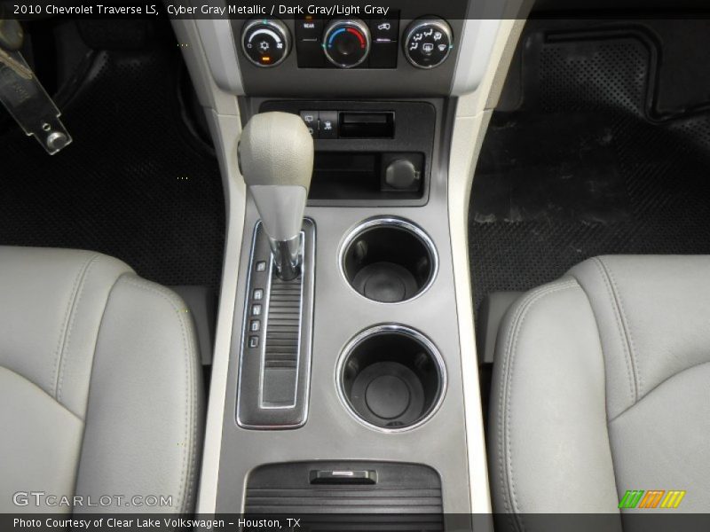 Cyber Gray Metallic / Dark Gray/Light Gray 2010 Chevrolet Traverse LS