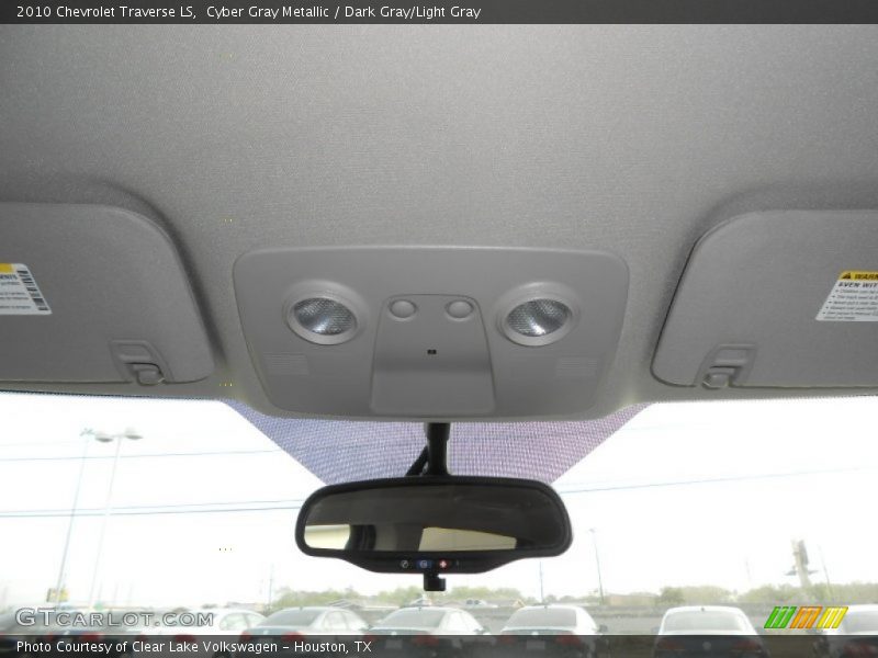 Cyber Gray Metallic / Dark Gray/Light Gray 2010 Chevrolet Traverse LS