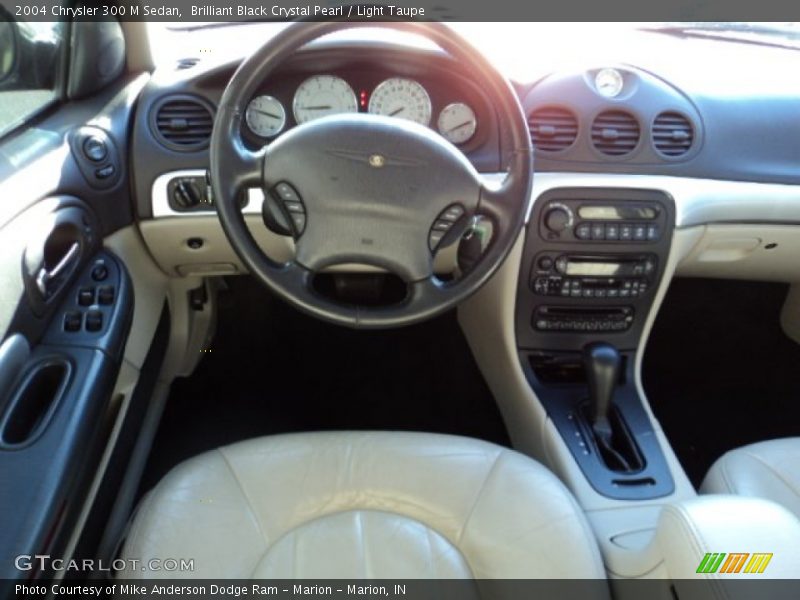 Brilliant Black Crystal Pearl / Light Taupe 2004 Chrysler 300 M Sedan