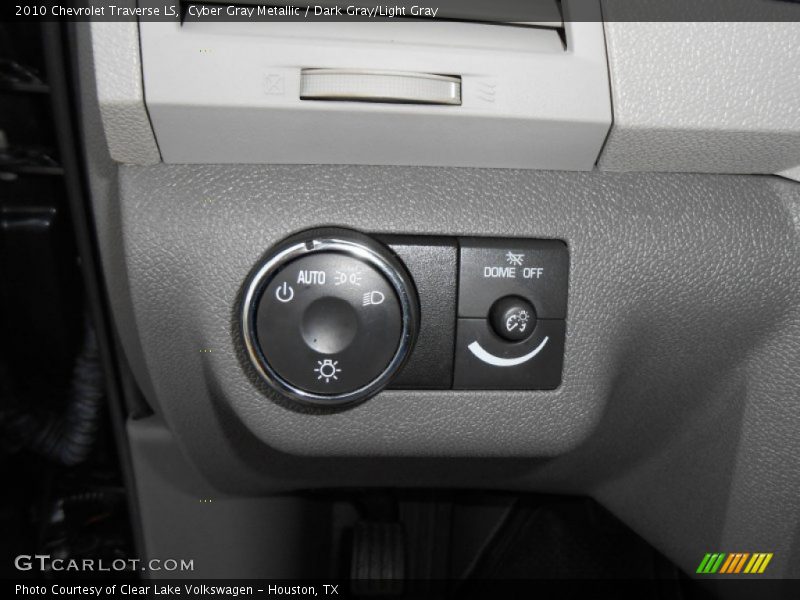 Cyber Gray Metallic / Dark Gray/Light Gray 2010 Chevrolet Traverse LS