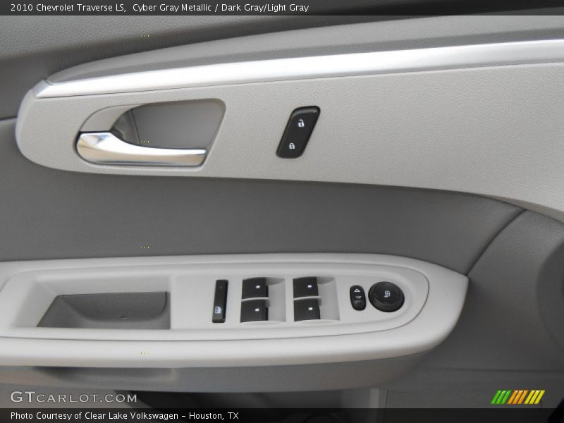 Cyber Gray Metallic / Dark Gray/Light Gray 2010 Chevrolet Traverse LS