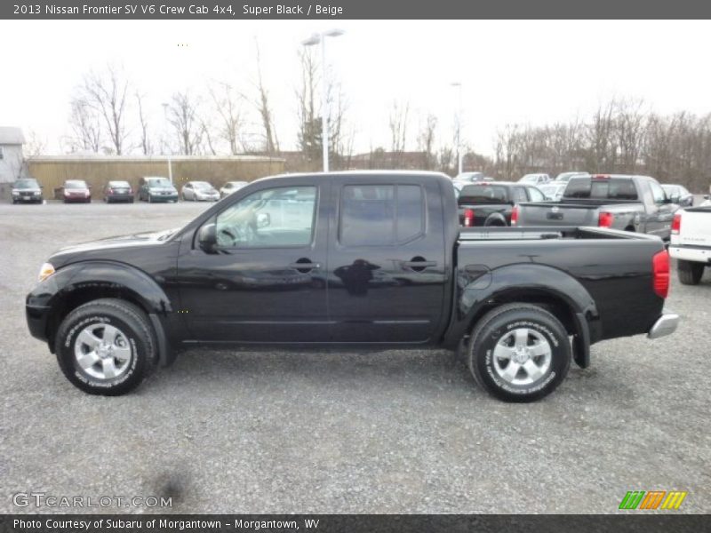 Super Black / Beige 2013 Nissan Frontier SV V6 Crew Cab 4x4