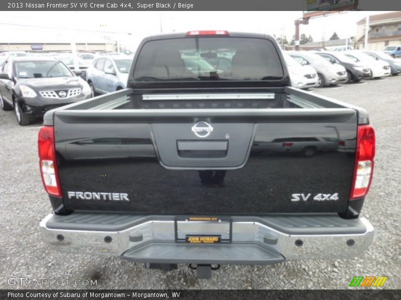 Super Black / Beige 2013 Nissan Frontier SV V6 Crew Cab 4x4