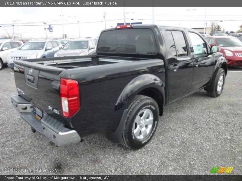 Super Black / Beige 2013 Nissan Frontier SV V6 Crew Cab 4x4