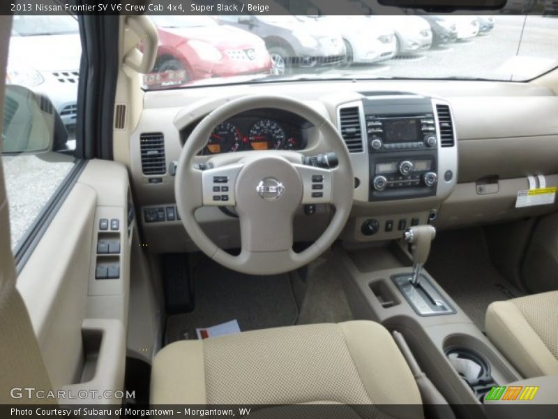 Dashboard of 2013 Frontier SV V6 Crew Cab 4x4