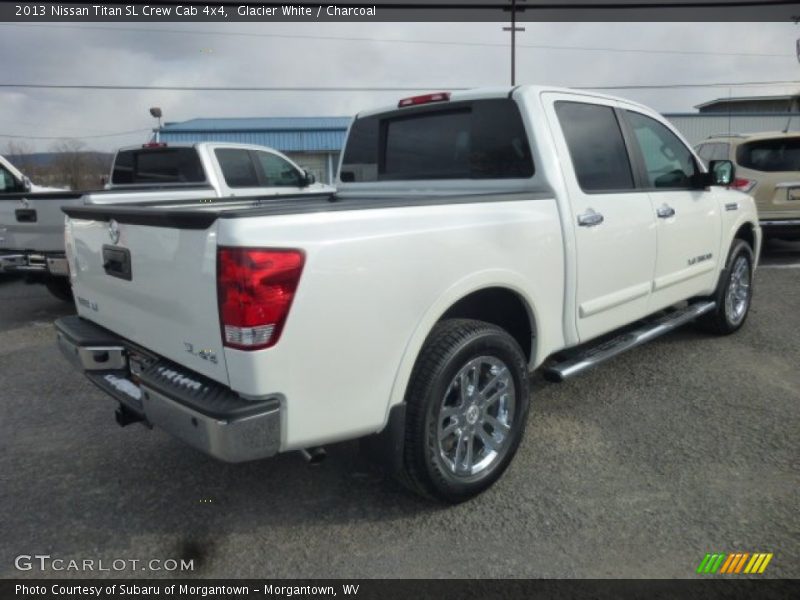 Glacier White / Charcoal 2013 Nissan Titan SL Crew Cab 4x4