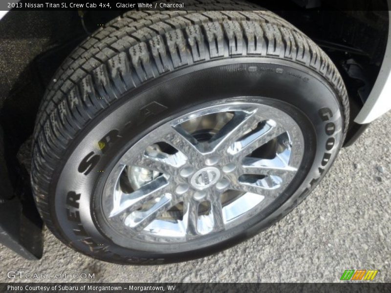 Glacier White / Charcoal 2013 Nissan Titan SL Crew Cab 4x4