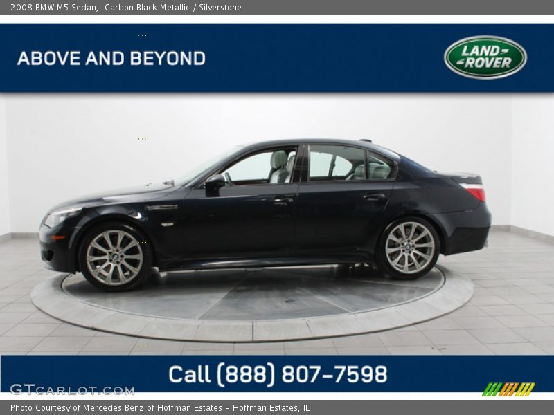 Carbon Black Metallic / Silverstone 2008 BMW M5 Sedan