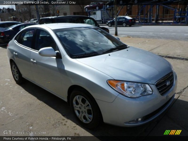 Quicksilver / Gray 2009 Hyundai Elantra GLS Sedan