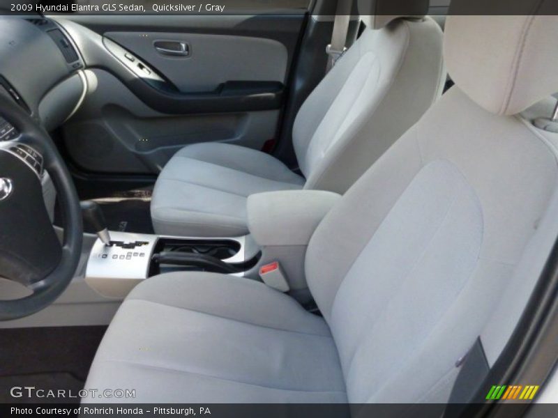Quicksilver / Gray 2009 Hyundai Elantra GLS Sedan