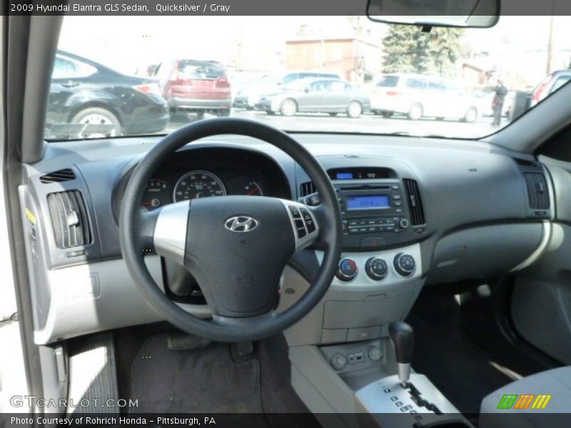 Quicksilver / Gray 2009 Hyundai Elantra GLS Sedan