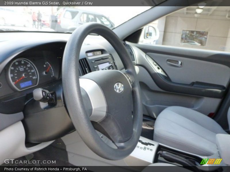 Quicksilver / Gray 2009 Hyundai Elantra GLS Sedan