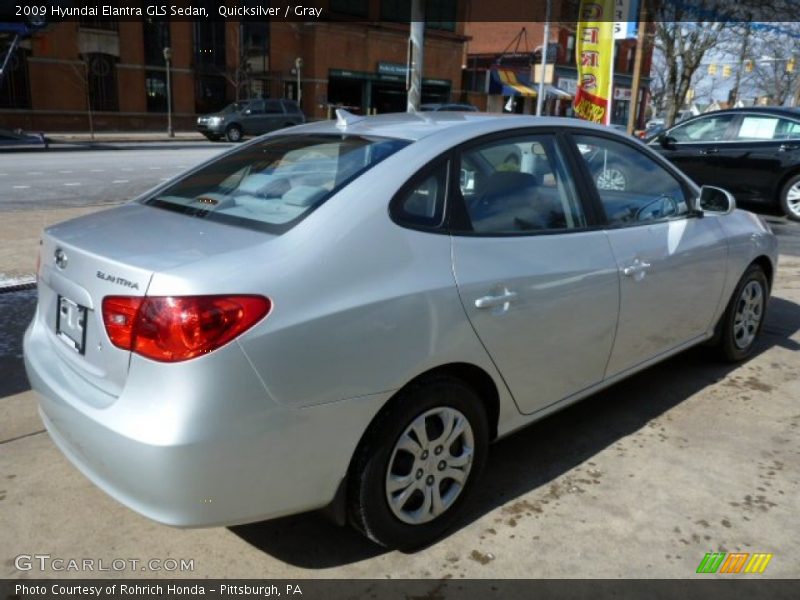 Quicksilver / Gray 2009 Hyundai Elantra GLS Sedan