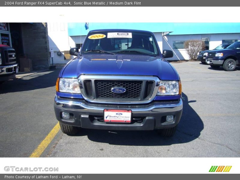 Sonic Blue Metallic / Medium Dark Flint 2004 Ford Ranger FX4 SuperCab 4x4