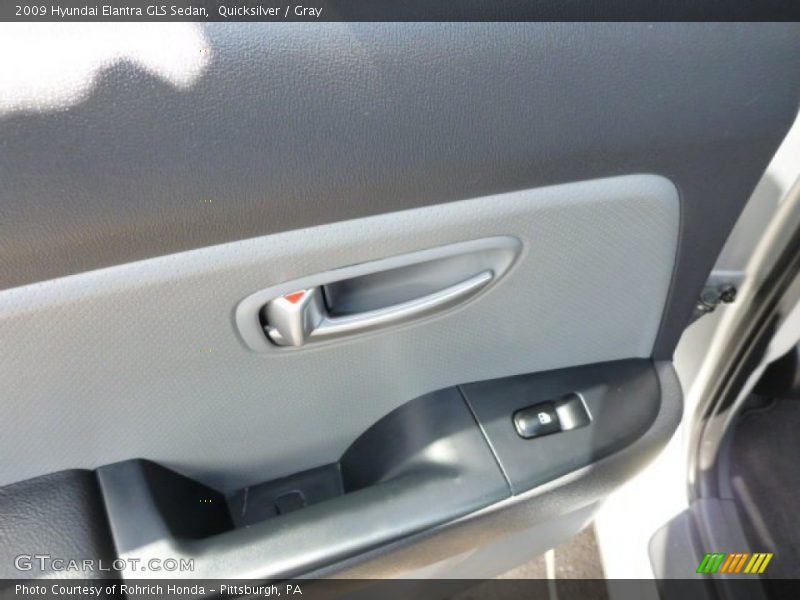 Quicksilver / Gray 2009 Hyundai Elantra GLS Sedan
