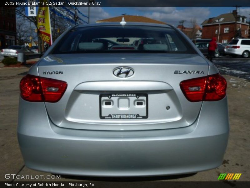 Quicksilver / Gray 2009 Hyundai Elantra GLS Sedan