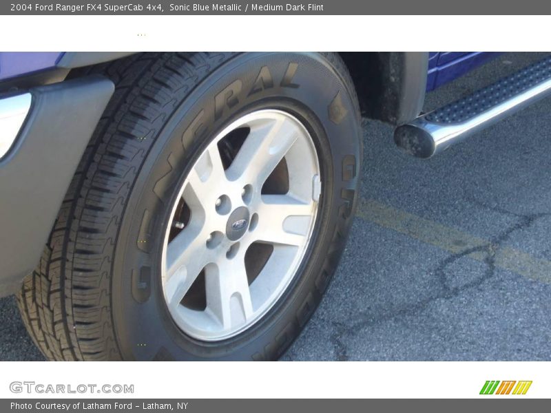 Sonic Blue Metallic / Medium Dark Flint 2004 Ford Ranger FX4 SuperCab 4x4