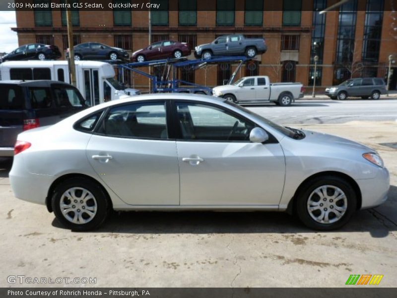 Quicksilver / Gray 2009 Hyundai Elantra GLS Sedan