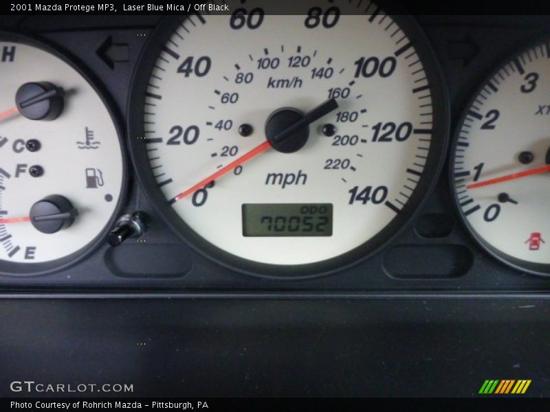 Laser Blue Mica / Off Black 2001 Mazda Protege MP3