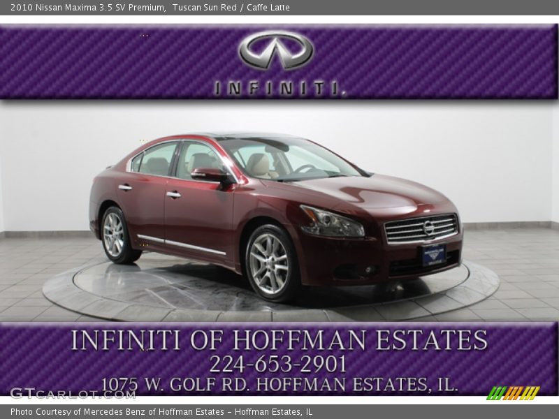 Tuscan Sun Red / Caffe Latte 2010 Nissan Maxima 3.5 SV Premium