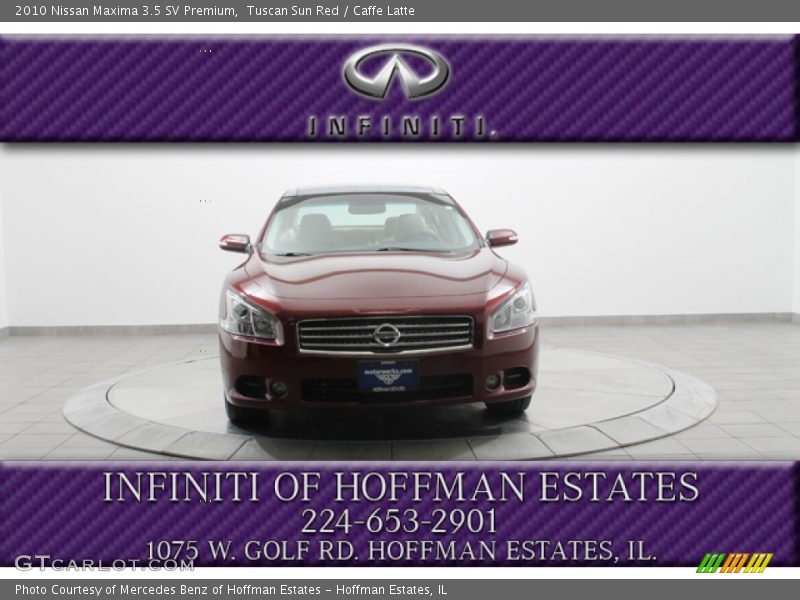 Tuscan Sun Red / Caffe Latte 2010 Nissan Maxima 3.5 SV Premium